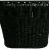 Kurv For Fastmonteret Plast Rattan Sort Flet / Med Bøjle & Beslag 2 Kurv For Fastmonteret Plast Rattan Sort Flet / Med Bøjle & Beslag -Elcykler Salg 19165 1
