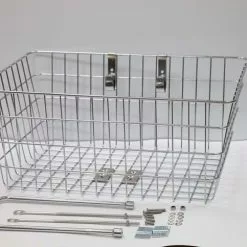 Kurv Cykel For Fastmontering Chrome Polish